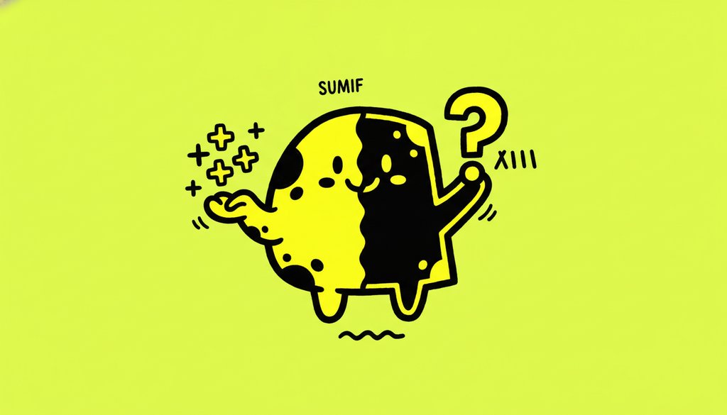 SUMIF COUNTIF 차이, '더하냐 세냐' 한 가지 질문으로 결론 난다