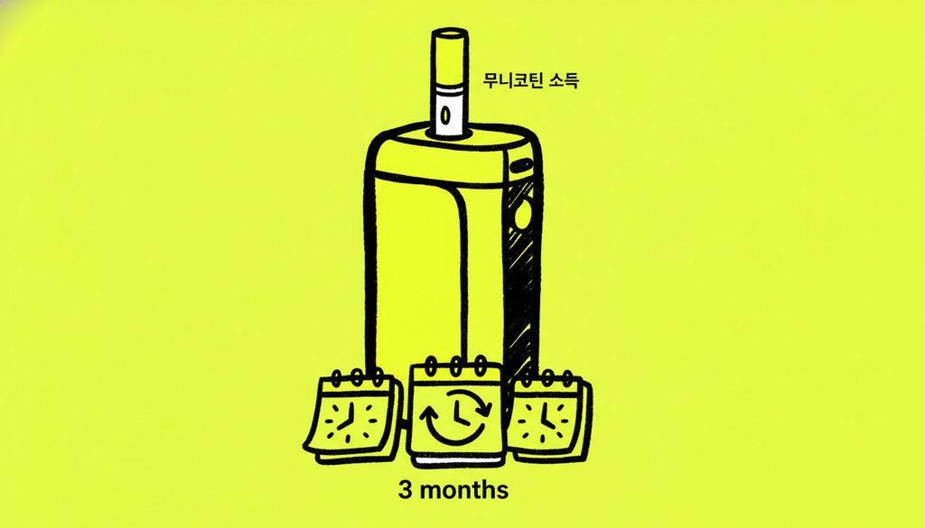 엔엔티 NNT 무니코틴 스틱, 아이코스에 꽂아 3개월 썼습니다