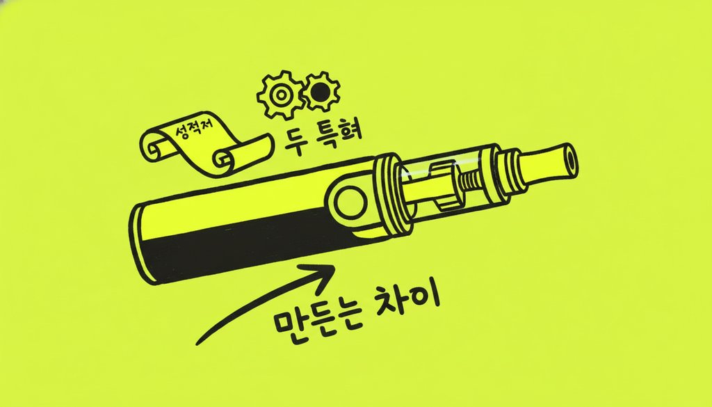 레딜 무니코틴 전자담배, 성적서와 두 특허가 만드는 차이
